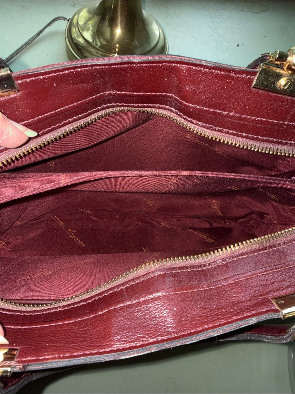 Vintage Etienne Aigner Structured Top-Handle Women’s Bag & Wallet - Picture 6 of 16